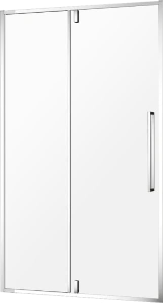Душевая дверь в нишу AQUAme AQM7108-9 90 см, профиль хром, стекло прозрачное