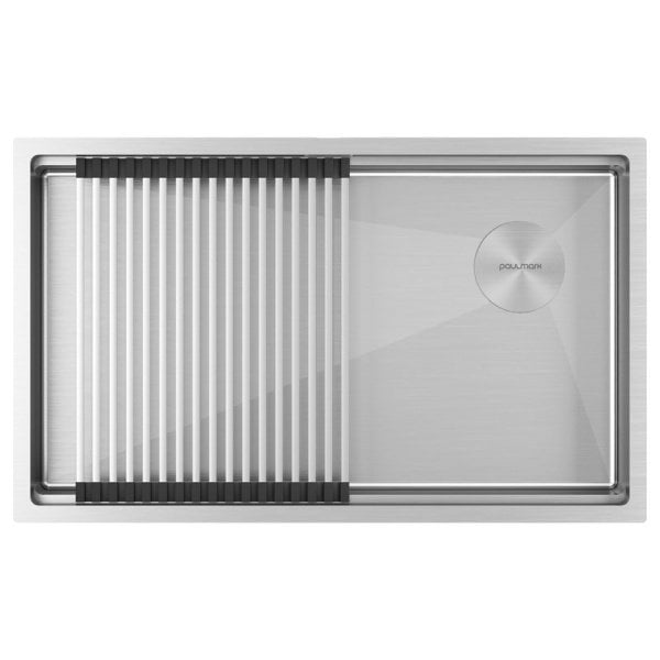 Мойка кухонная Paulmark Next-Pro 74 UNI PM707445-BS брашированная нержавеющая сталь