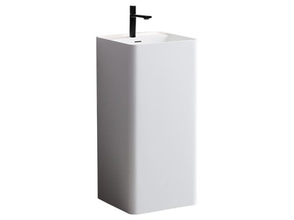 Раковина Uni-Flow Kube FS501-425 Gloss White слив в стену