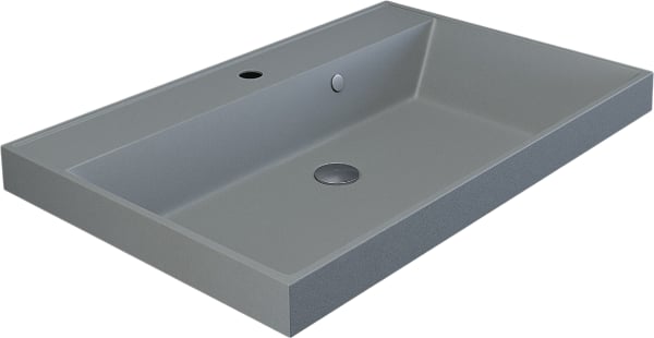 Мебельная раковина Uperwood Classic Quartz 291030025 80 см, матовая серая, платина
