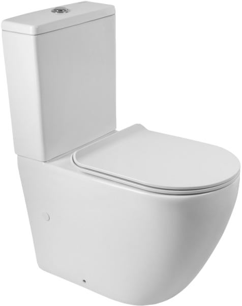 Унитаз-компакт напольный BelBagno Sfera-r BB2141CPR BB2141CPR с микролифтом, безободковый, глянцевый