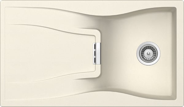 Мойка кухонная Schock Waterfall 45D (D-100) Cristadur магнолия, интегрированная