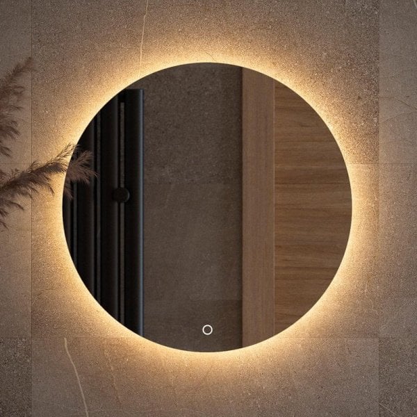 Зеркало круглое Defesto Opti DF 2852S 50 с LED-подсветкой, 4300К, сенсорный выключатель