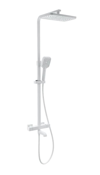 Душевая стойка Wonzon & Woghand STAY 3 WW-B3026-T1-MW, матовая белая