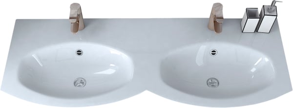 Мебельная раковина Cezares 50156 Doppio Bianco 138 см