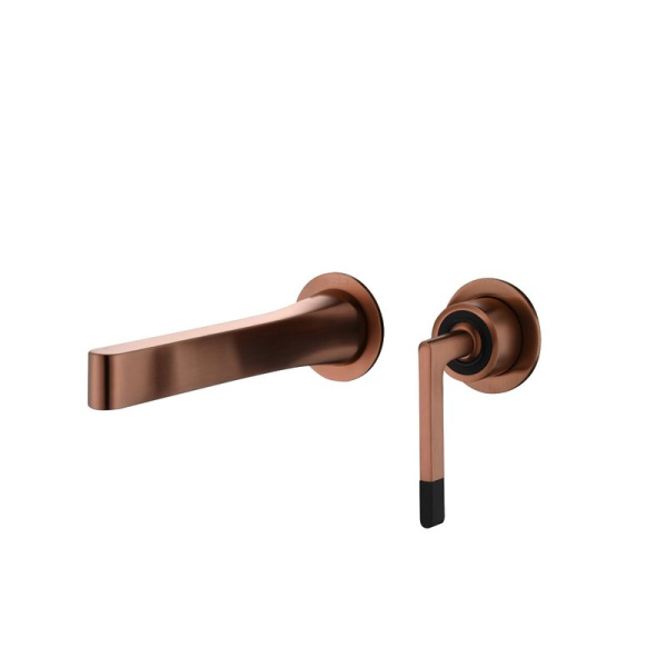 Смеситель для раковины Boheme Duo 165-BRB С ВНУТРЕННЕЙ ЧАСТЬЮ, brushed bronze
