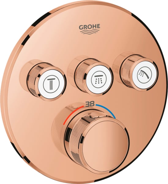Термостатический смеситель встраиваемый Grohe Grohtherm SmartControl 29121DA0 для душа, теплый закат