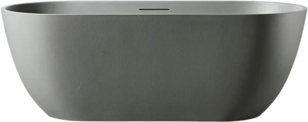 Ванна из искусственного камня Abber Frankfurt AM9941MLG 170x75 см, отдельностоящая, матовая светло-с