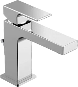 Смеситель для раковины Gattoni Kubik 2576/25C0 хром, с донным клапаном