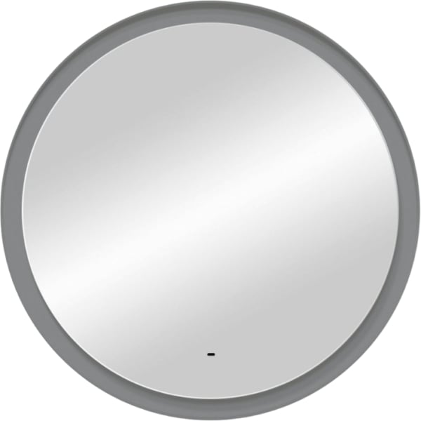 Зеркало круглое Art&Max Napoli 100х100 серое матовое, с LED-подсветкой, 6000k