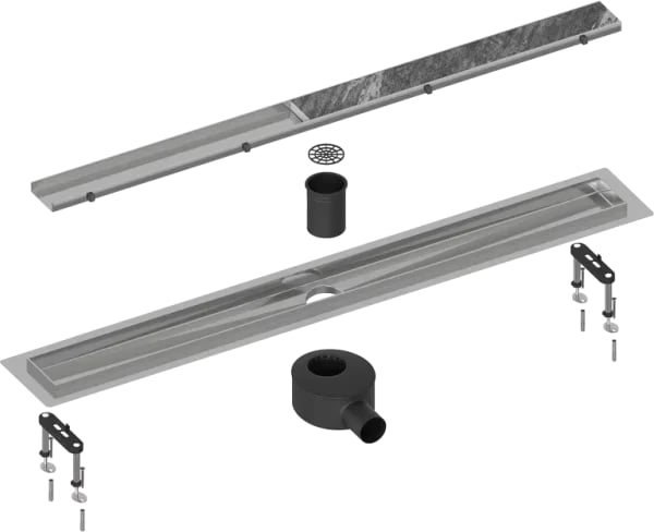 Душевой трап (лоток) Timo Drain Systems DS230206/01 600 двусторонняя панель plate под плитку, сатин