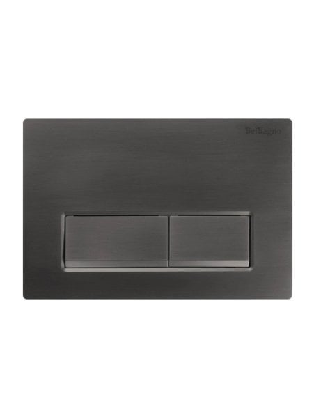 Кнопка смыва для инсталляции BelBagno BB-15R-GM пластик, цвет оружейная сталь