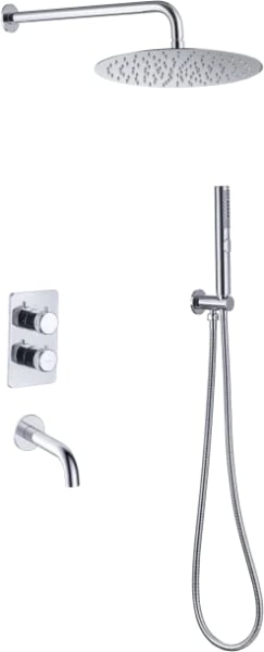Душевой комплект Allen Brau Priority 5.31014-00, С ВНУТРЕННЕЙ ЧАСТЬЮ, хром