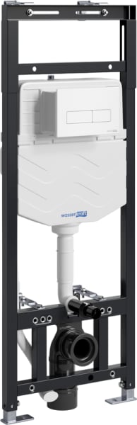 Система инсталляции для унитазов Wasserkraft Alme 15TLT.010.ME.WM03, с кнопкой смыва матовой белой