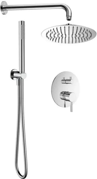 Душевой комплект AQUAme AQM8404CR, С ВНУТРЕННЕЙ ЧАСТЬЮ, хром