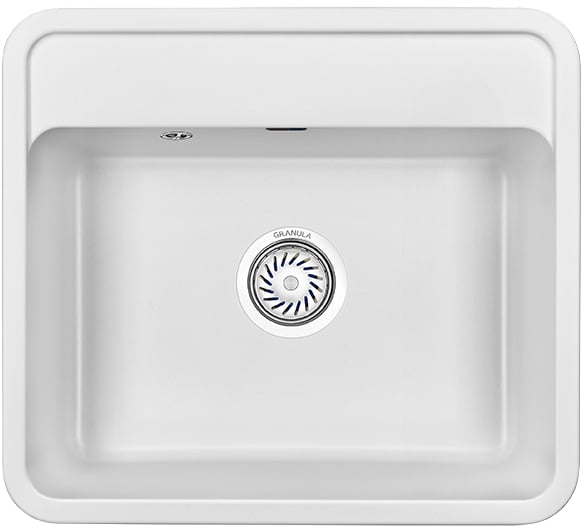 Мойка кухонная Granula Standart 5601, белый
