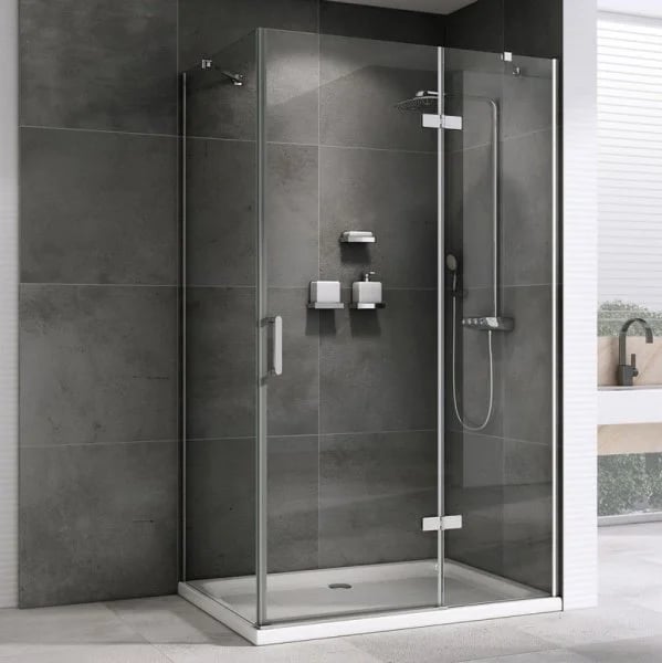 Душевой уголок Abber Zart AG08090-S71 90х70, профиль хром, стекло прозрачное