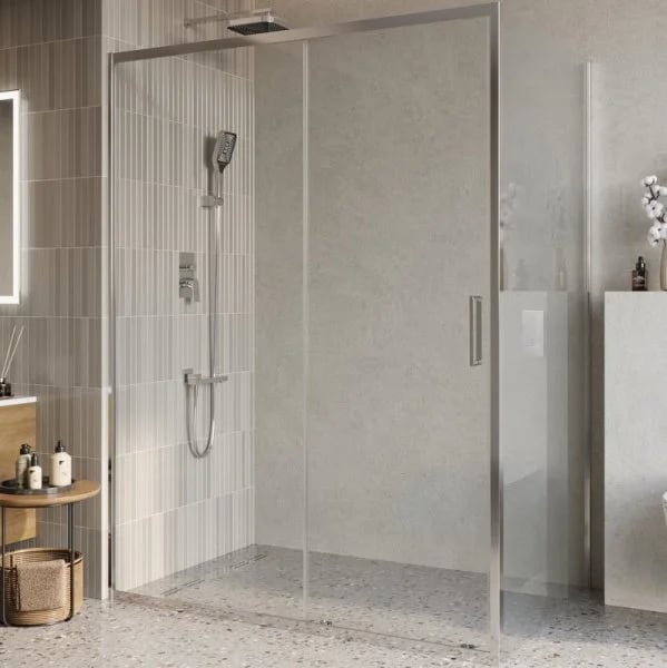 Душевой уголок BelBagno Luce AH-1-150/100-C-Cr профиль хром, стекло прозрачное