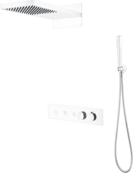 Душевой комплект Boheme Fusion 131-MW, С ВНУТРЕННЕЙ ЧАСТЬЮ Matt White