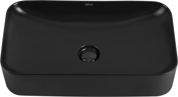 Накладная раковина Abber Rechteck AC2204MB матовая черная