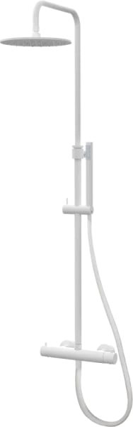 Душевая стойка Paffoni Mini Birillo ZCOL638KLIQBO, с термостатом, белый матовый