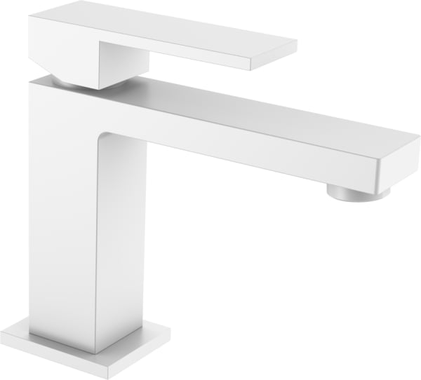 Смеситель для раковины Boheme Qubic 471-MW matt white