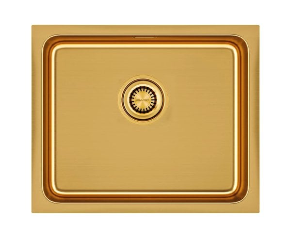 Мойка кухонная Paulmark Vista PM305444-BG, брашированное золото