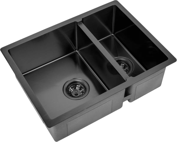 Мойка кухонная Zorg Inox PVD 58-2-44 GRAFIT графит