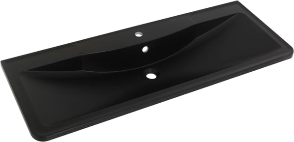 Мебельная раковина BelBagno BB1200/455-LV-ART-ALR-NERO черная матовая