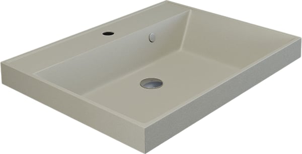Мебельная раковина Uperwood Classic Quartz 291030014 60 см, матовая бежевая, лен