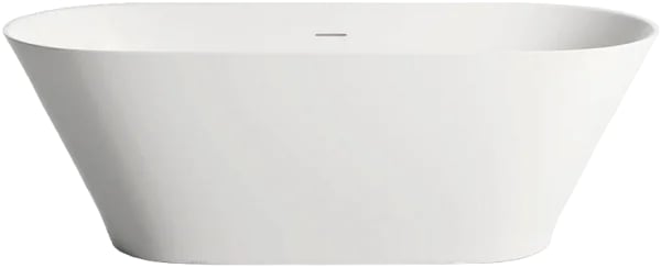 Ванна из искусственного камня Salini Mona S-Stone 170x70 см, отдельностоящая, матовая белая, овальна