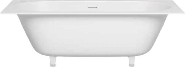 Ванна из искусственного камня Salini Ornella Axis Kit S-Sense 180x80 см, встраиваемая, белая, на нож