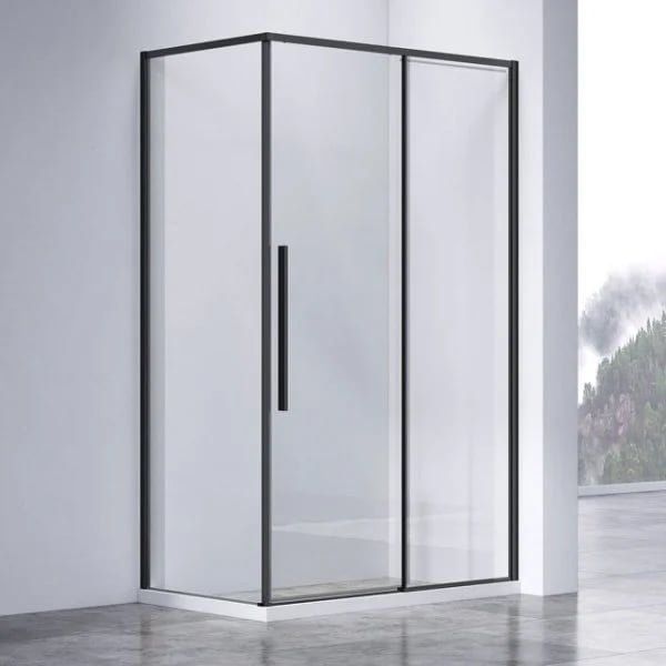Душевой уголок Vincea Slim-N VSR-4SN9013CLB 130х90 см, профиль черный