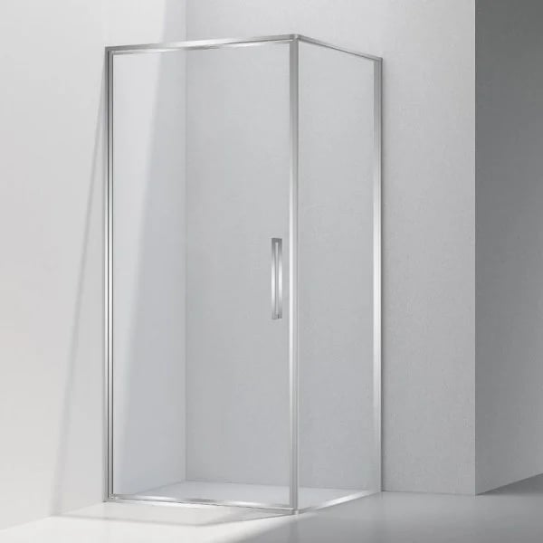 Душевой уголок Vincea Slim VSR-4SLP9010CL 100х90 см, профиль глянцевый хром, стекло прозрачное
