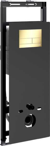 Система инсталляции для унитазов Wasserkraft Salm 27TLT.010.ME.BL.PG04, с кнопкой смыва золото