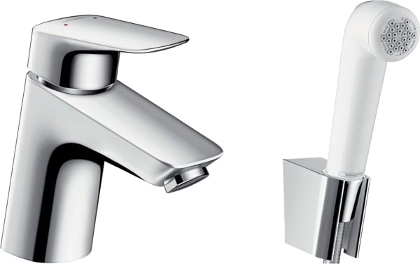Смеситель для раковины Hansgrohe Logis 71290000 с гигиеническим душем