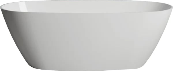 Ванна из искусственного камня Salini Sofia 165x75 см, отдельностоящая, матовая белая, овальная, со с