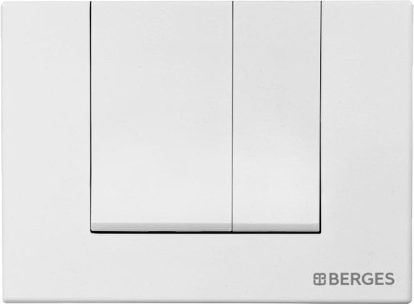Кнопка смыва Berges Novum S1 белый, глянец
