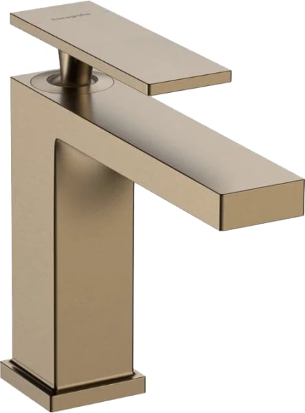 Смеситель для раковины Hansgrohe Tecturis E 110 73010140 шлифованная бронза