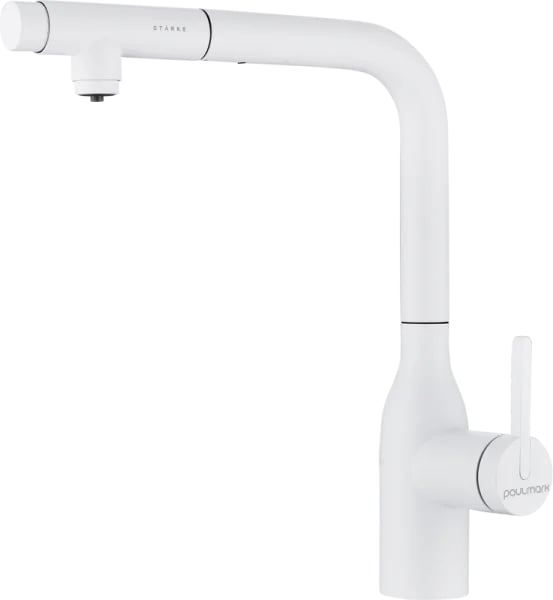 Смеситель для кухни Paulmark Viper Vi213105-WH матовый белый