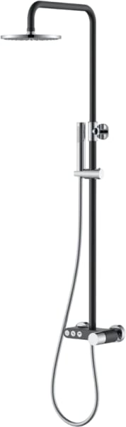 Душевая стойка Boheme Stick 128-BCR, black diamond chrome
