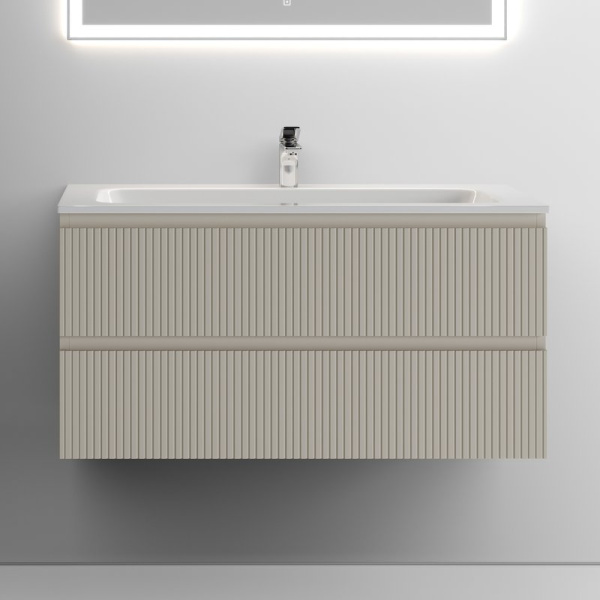 Тумба с раковиной Sancos Snob T 100 см, beige soft