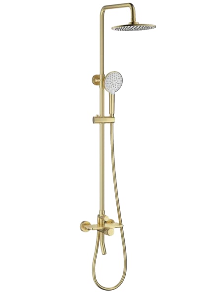 Душевая стойка Wonzon & Woghand CLICK WW-N3S962-BG, брашированное золото