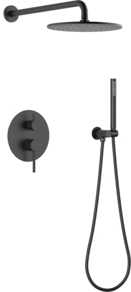 Душевой комплект Timo Saona SX-2369/03SM, С ВНУТРЕННЕЙ ЧАСТЬЮ, черный