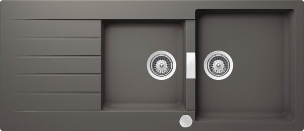 Мойка кухонная Schock Signus 80D (D-200) Cristadur серебристый камень