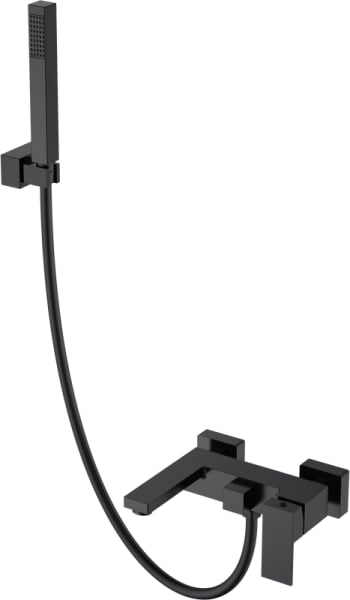 Смеситель для ванны с душем Boheme Qubic 473-B, matt black