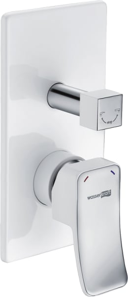 Встраиваемый смеситель Wasserkraft Aller 10641W С ВНУТРЕННЕЙ ЧАСТЬЮ