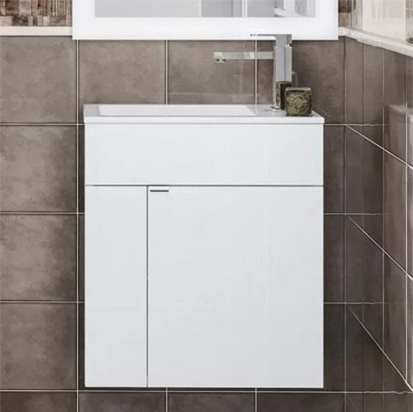 Тумба под раковину без столешницы KERAMA MARAZZI Lato 50 подвесная, белая