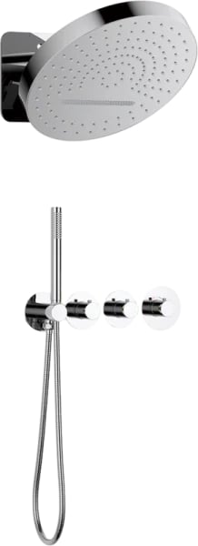 Душевой комплект Timo Saona SX-2329/00SM, С ВНУТРЕННЕЙ ЧАСТЬЮ, с термостатом, хром