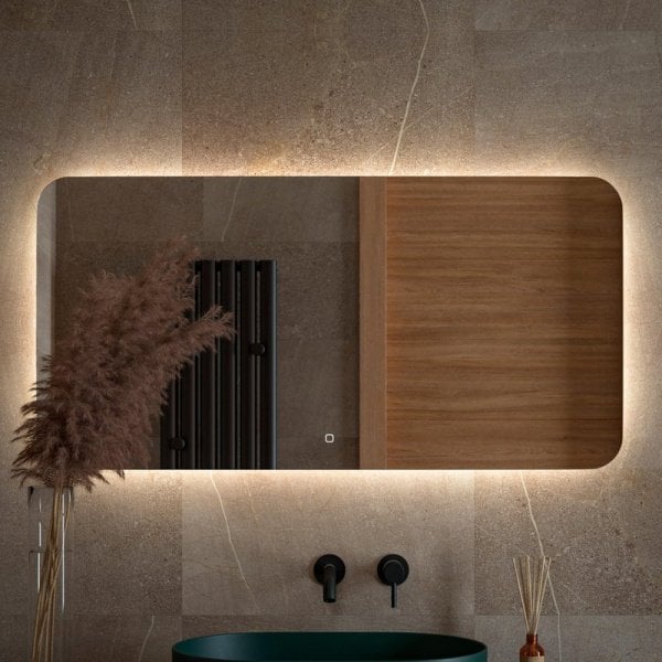 Зеркало Defesto Opti DF 2808SH 120х60 с LED-подсветкой, 4500К, сенсорный выключатель